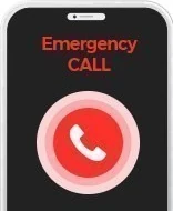 Điện thoại đang bật màn hình Emergency CALL
