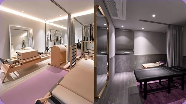 2F Trung tâm chăm sóc ngực — studio Pilates và phòng vật lý trị liệu