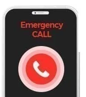 Điện thoại đang bật màn hình Emergency CALL