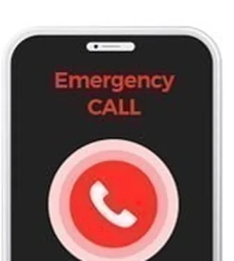 Điện thoại đang hiện màn hình Emergency CALL