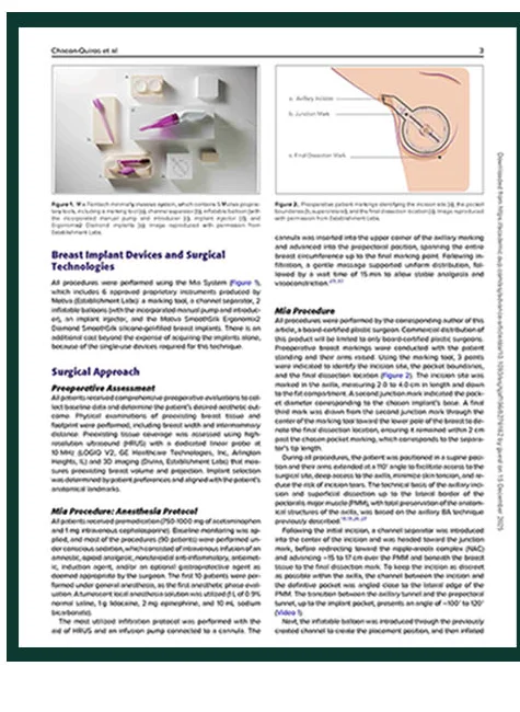 Nội dung bài báo trên Aesthetic Surgery Journal — Breast Implant Devices and Surgical Technologies