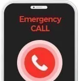 Điện thoại đang bật màn hình Emergency CALL