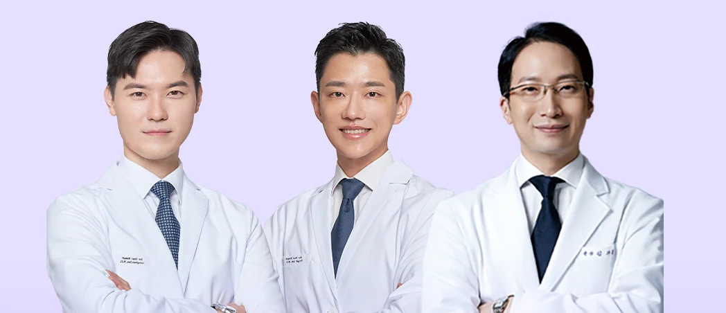 Đội ngũ nâng ngực Phòng khám Phẫu thuật Thẩm mỹ U&U — Viện trưởng Seo Jung-hwa · Viện trưởng Lee Yung-gi · Viện trưởng Kim Ki-gap