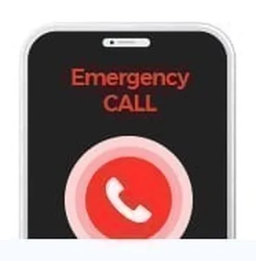 Điện thoại đang hiện màn hình Emergency CALL